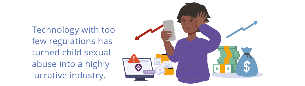 image of technology facilitated CSEA